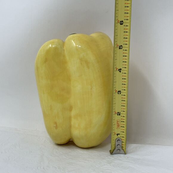 Vintage A Due Tosin Italy Majolica Ceramic Yellow Pepper Art Pottery Vegetable - Picture 2 of 9